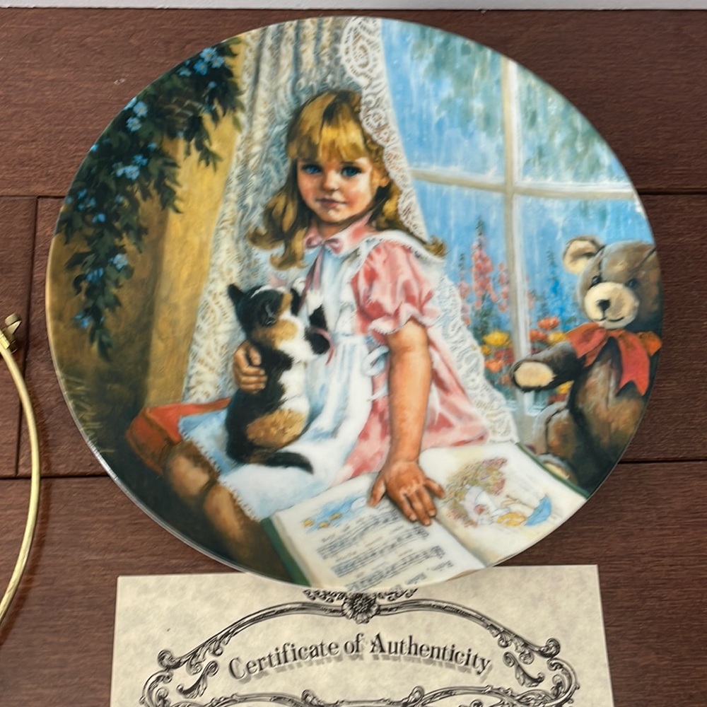 Bradford Exchange Collector Plate Rain Rain Go Away